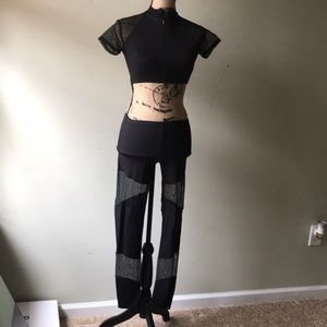 Natalie Mesh Dance top and pant